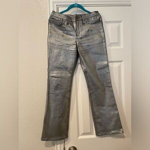 Silver Simmer Jeans by Diane Gilman SZ 4